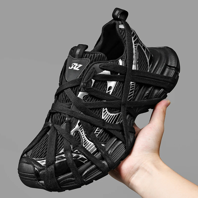 Men's Lace-Up Street Sneakers Thick Bottom Splicing Miscellaneous Sneakers New Shoes Breathable Women's Shoes Punk Shoes
Men's Lace-Up Street Sneakers Thick Bottom Splicing Miscellaneous Sneakers New Shoes Breathable Women's Shoes Punk Shoes