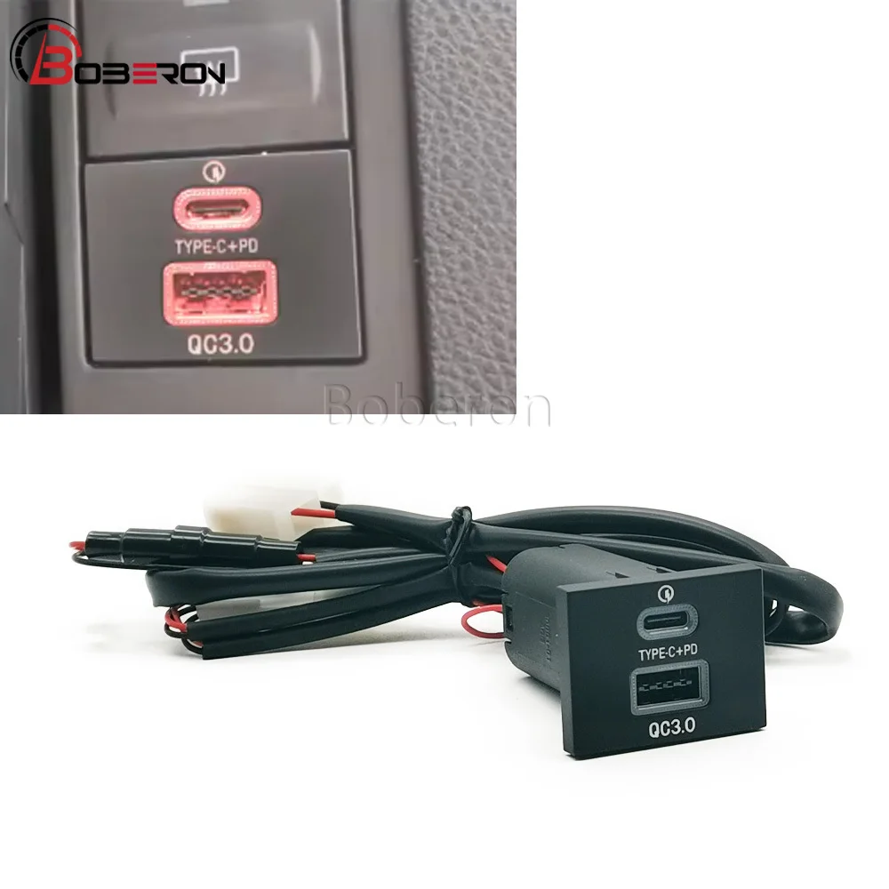 Car USB Charger PD TYPE C Quick Charge QC3.0 Auto Phone Charging Adapter Button for Ford Focus 2 Mk2 2009 2010 2011 Accessories
Car USB Charger PD TYPE C Quick Charge QC3.0 Auto Phone Charging Adapter Button for Ford Focus 2 Mk2 2009 2010 2011 Accessories