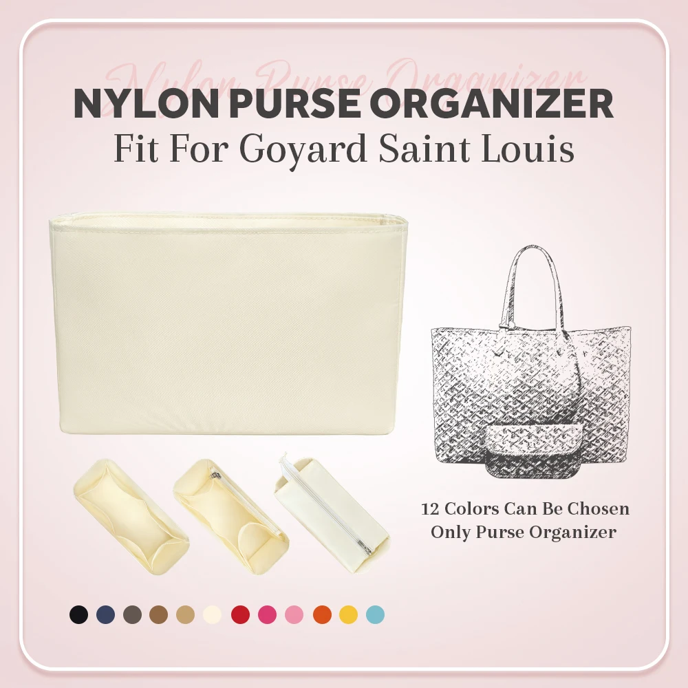 Nylon Purse Organizer Insert, Zipper Inside Storage Bag Organizer Insert Fit for Goyard Saint Louis Tote Bag Inner Liner Bag
Nylon Purse Organizer Insert, Zipper Inside Storage Bag Organizer Insert Fit for Goyard Saint Louis Tote Bag Inner Liner Bag