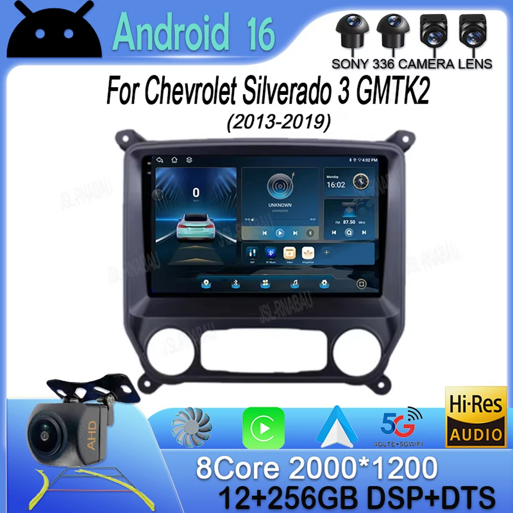 Android 16 For Chevrolet Silverado 3 GMTK2 2013-2019 Car Radio 4G Wireless Carplay Multimedia Bluetooth Navigation Touch Screen
Android 16 For Chevrolet Silverado 3 GMTK2 2013-2019 Car Radio 4G Wireless Carplay Multimedia Bluetooth Navigation Touch Screen