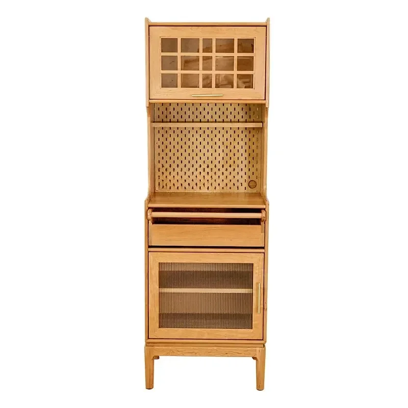 Japanese-Style Solid Wood Sideboard Nordic Narrow Cabinet Wall-Mounted High Cabinet Microwave Oven Coffee Storage Cabinet
Japanese-Style Solid Wood Sideboard Nordic Narrow Cabinet Wall-Mounted High Cabinet Microwave Oven Coffee Storage Cabinet