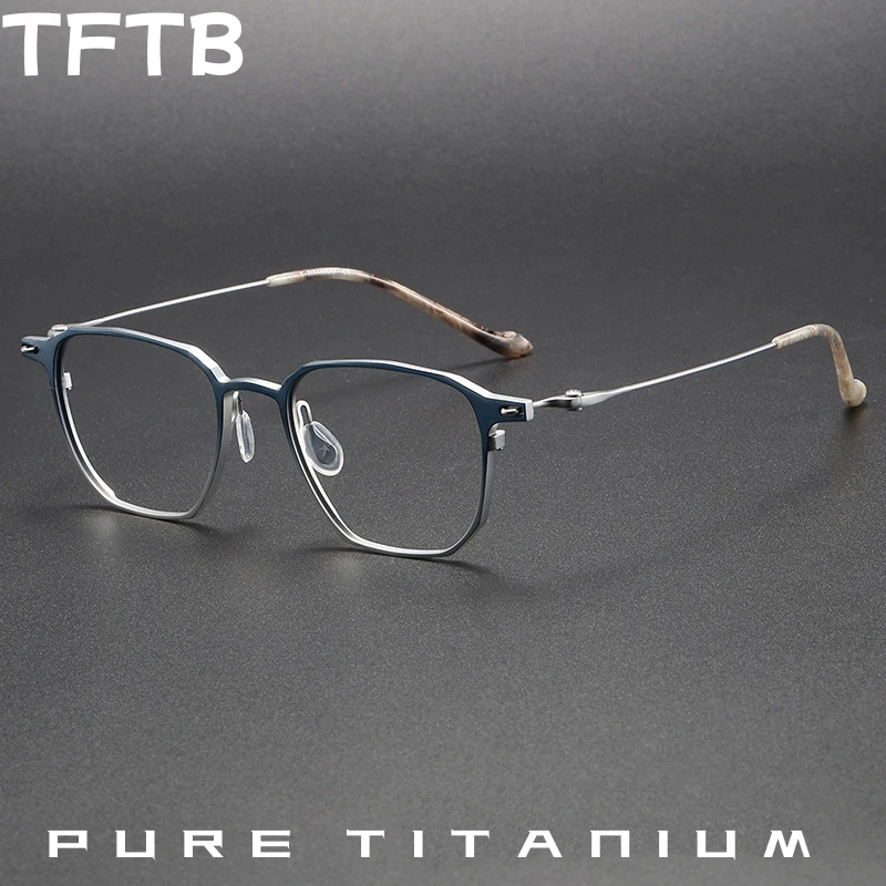 TFTB High-end Luxury Pure Titanium Men's Eyeglasses Frame Ultra Light Business Retro Square Optical Prescription Glasses 202317
TFTB High-end Luxury Pure Titanium Men's Eyeglasses Frame Ultra Light Business Retro Square Optical Prescription Glasses 202317