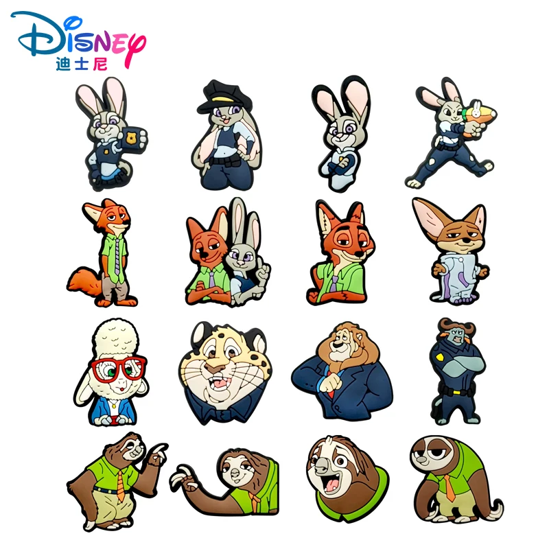 Disney Zootopia Rabbit Fox Partner 9-100PCS Shoe Charms Fantasy PVC Decoration high-quality Detachable Waterproof For Party Gift
Disney Zootopia Rabbit Fox Partner 9-100PCS Shoe Charms Fantasy PVC Decoration high-quality Detachable Waterproof For Party Gift
