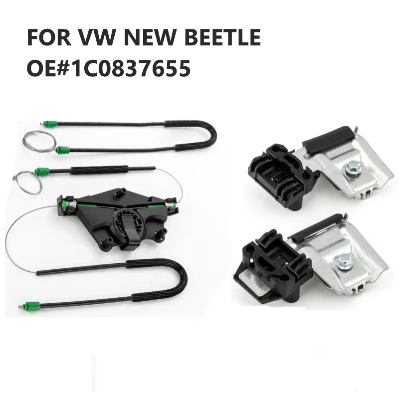 Front Left Window Regulator Repair Kit With Metal Slider For VW New Beetle 1998-2010
Front Left Window Regulator Repair Kit With Metal Slider For VW New Beetle 1998-2010