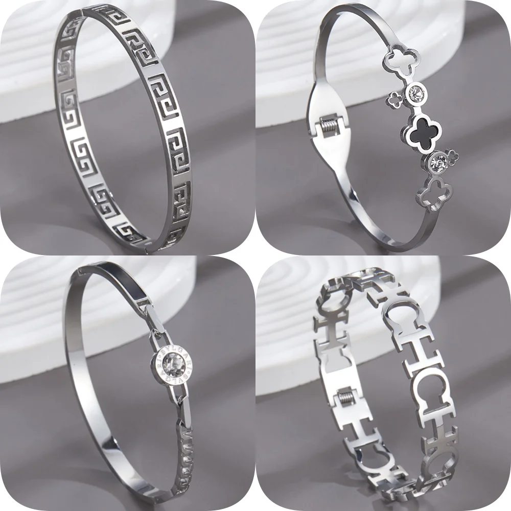 Punk style gold-plated zircon letter hollow bracelet, high quality waterproof ladies bracelet, wedding party jewelry
Punk style gold-plated zircon letter hollow bracelet, high quality waterproof ladies bracelet, wedding party jewelry