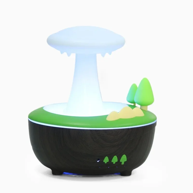 Rain humidifier, colorful lights, ultrasonic atomization, imitation raindrop humidification, forest mushroom fragrance machine
Rain humidifier, colorful lights, ultrasonic atomization, imitation raindrop humidification, forest mushroom fragrance machine