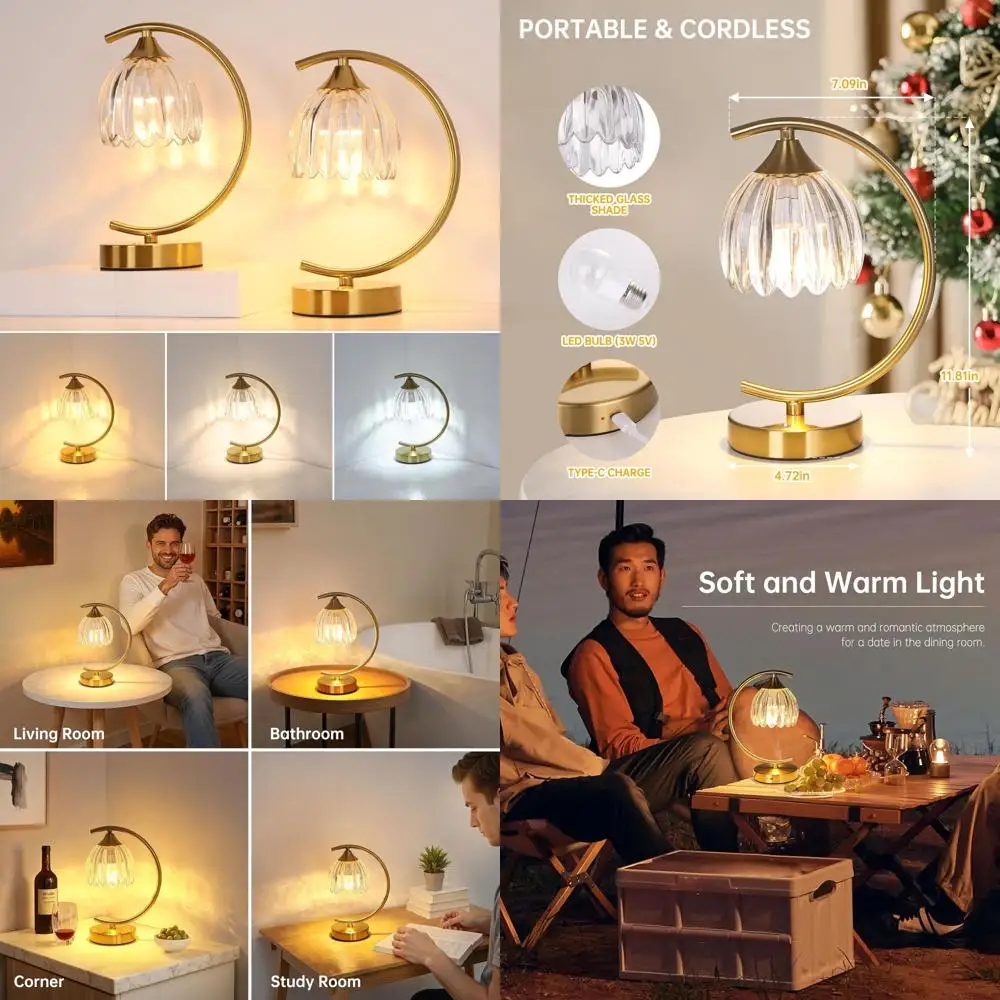 Двухламповые беспроводные настольные светильники Tulip с сенсорным управлением, аккумулятор 5200 мАч, 3 варианта цвета, идеально подходят для гостиных и спален
Двухламповые беспроводные настольные светильники Tulip с сенсорным управлением, аккумулятор 5200 мАч, 3 варианта цвета, идеально подходят для гостиных и спален