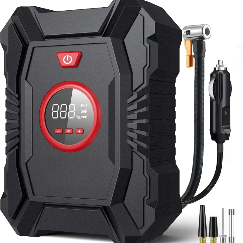 Digital tire air pump for portable use in cars/trucks
Digital tire air pump for portable use in cars/trucks