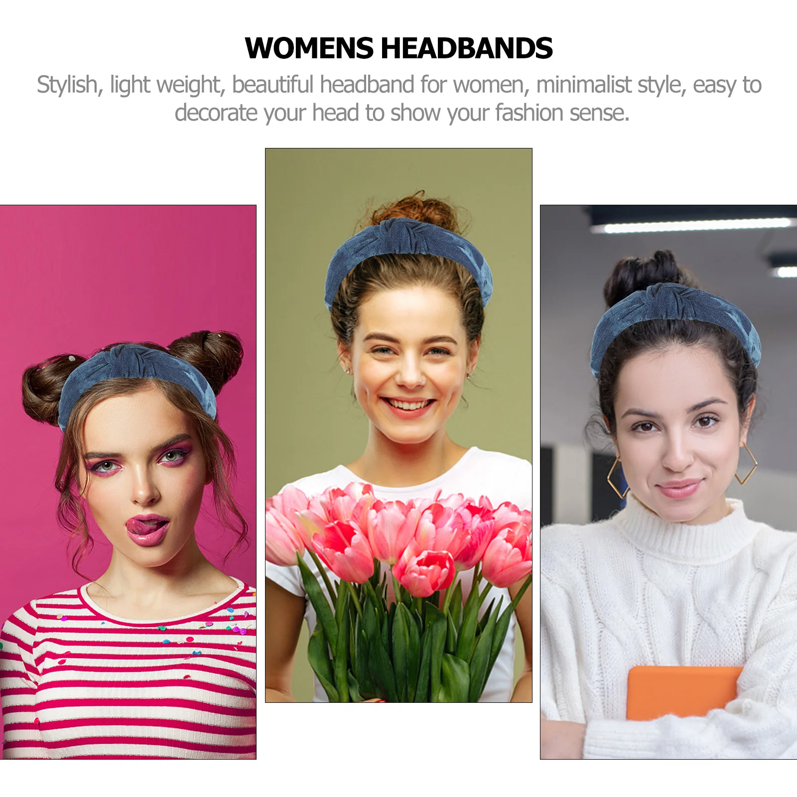 4pcs Denim Headbands for Women Fashion Knotted Fabric Hairband Girls Accessories Comfortable Outfit Jeans Personalization Daily
4pcs Denim Headbands for Women Fashion Knotted Fabric Hairband Girls Accessories Comfortable Outfit Jeans Personalization Daily