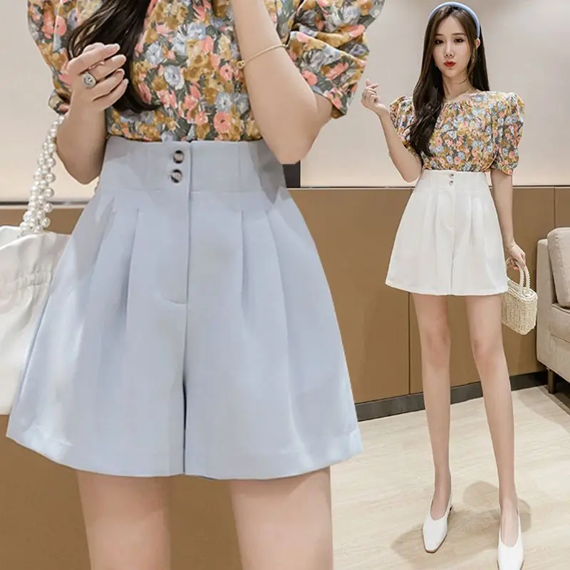 Suit Shorts Women High Waist A-line Shorts Spring Summer Casual Loose Wide Leg All Match Short Pants High Quality A39
Suit Shorts Women High Waist A-line Shorts Spring Summer Casual Loose Wide Leg All Match Short Pants High Quality A39