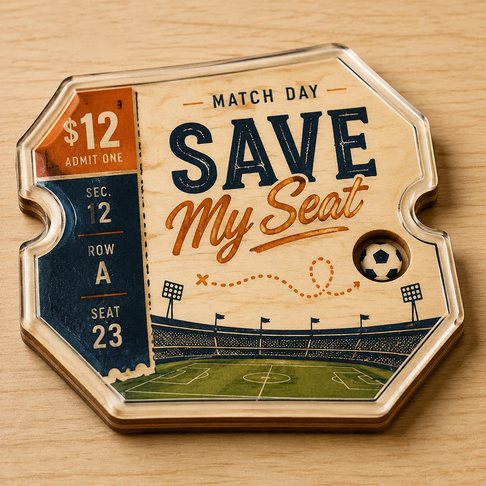 Acrylic Coaster Irregular Clear Print Retro Game Ticket Football Pitch Art Heat Resistant Mug Pad Sports Fan Table Gift Decor
Acrylic Coaster Irregular Clear Print Retro Game Ticket Football Pitch Art Heat Resistant Mug Pad Sports Fan Table Gift Decor