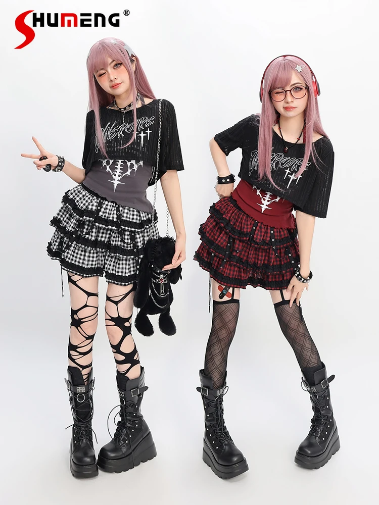 Original Subculture Sweet Cool Girls Y2k Short Blouse Vest Top Women's High Waist Plaid Skirt New Summer Short Skirt Sets 2025
Original Subculture Sweet Cool Girls Y2k Short Blouse Vest Top Women's High Waist Plaid Skirt New Summer Short Skirt Sets 2025