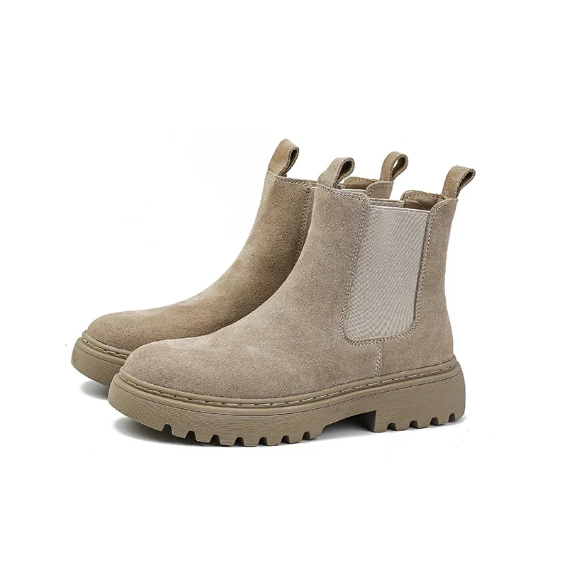 Suede Leather Women Ankle Boots Ladies platform Flat Short Chelsea Boots Chunky Boots Fashion Female Autumn Winter Shoes
Suede Leather Women Ankle Boots Ladies platform Flat Short Chelsea Boots Chunky Boots Fashion Female Autumn Winter Shoes