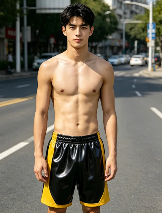 Latex Rubber Pants Cosplay Masquerade Fashion sports shorts
Latex Rubber Pants Cosplay Masquerade Fashion sports shorts