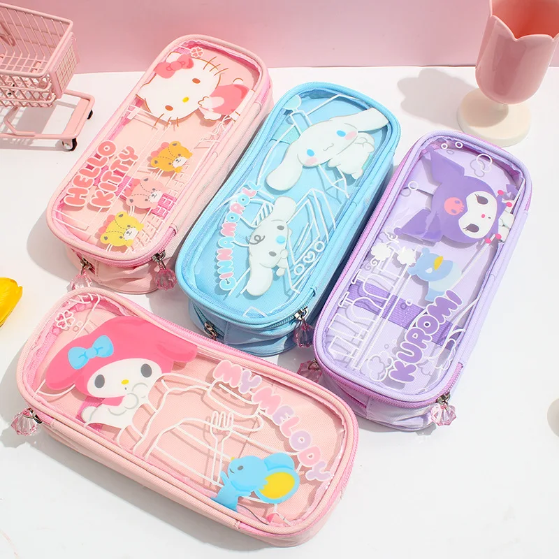 Сумка для ручек Sanrio Hellokitty, милая коробка для хранения канцелярских принадлежностей на молнии для девушек, оптовая продажа школьных офисных принадлежностей и канцелярских принадлежностей
Сумка для ручек Sanrio Hellokitty, милая коробка для хранения канцелярских принадлежностей на молнии для девушек, оптовая продажа школьных офисных принадлежностей и канцелярских принадлежностей