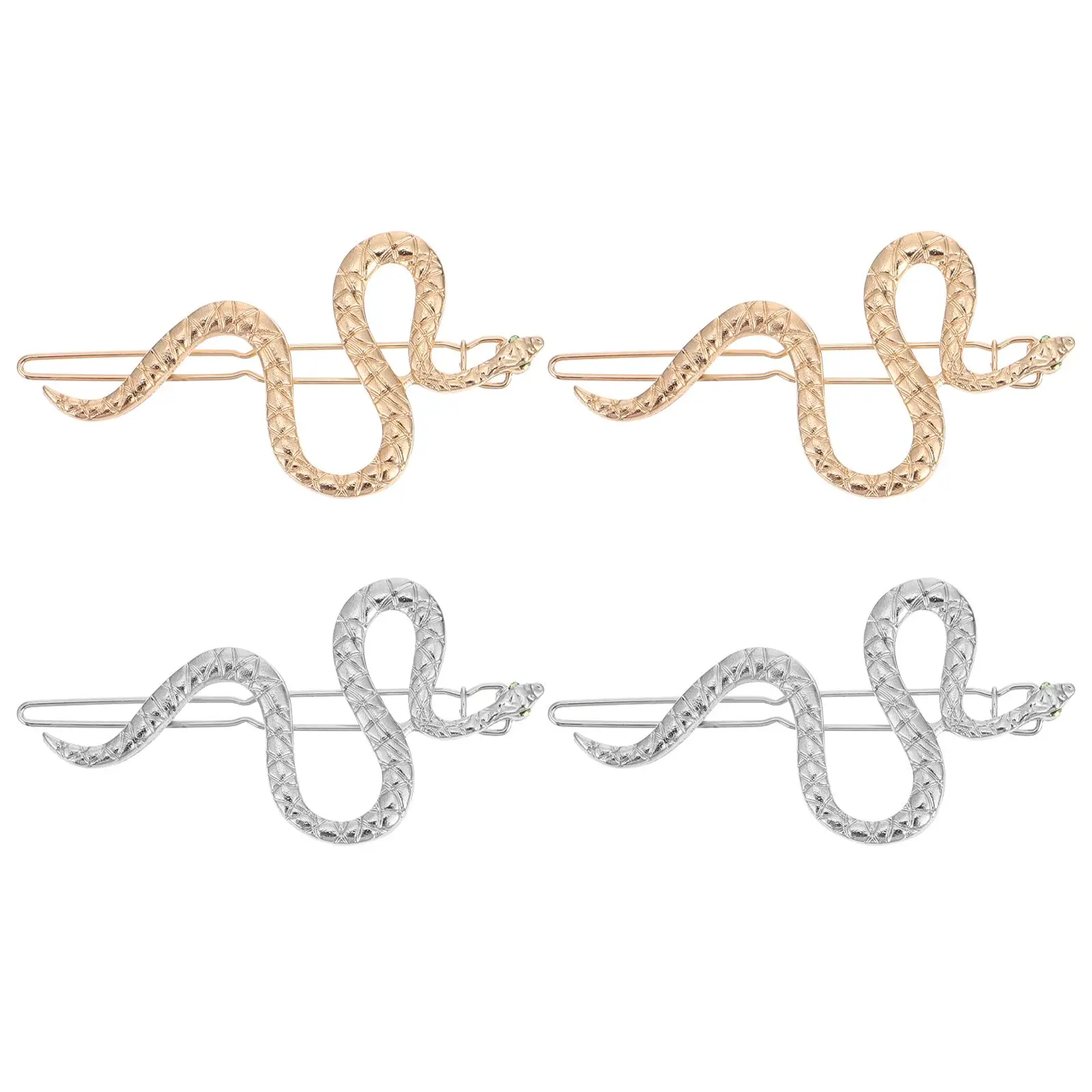 4 Pcs Alloy Hairpin Women Silver Snake Hair Clip Durable Elegant Accessories Wedding Dress Up Barrette Hair Styling Tool
4 Pcs Alloy Hairpin Women Silver Snake Hair Clip Durable Elegant Accessories Wedding Dress Up Barrette Hair Styling Tool