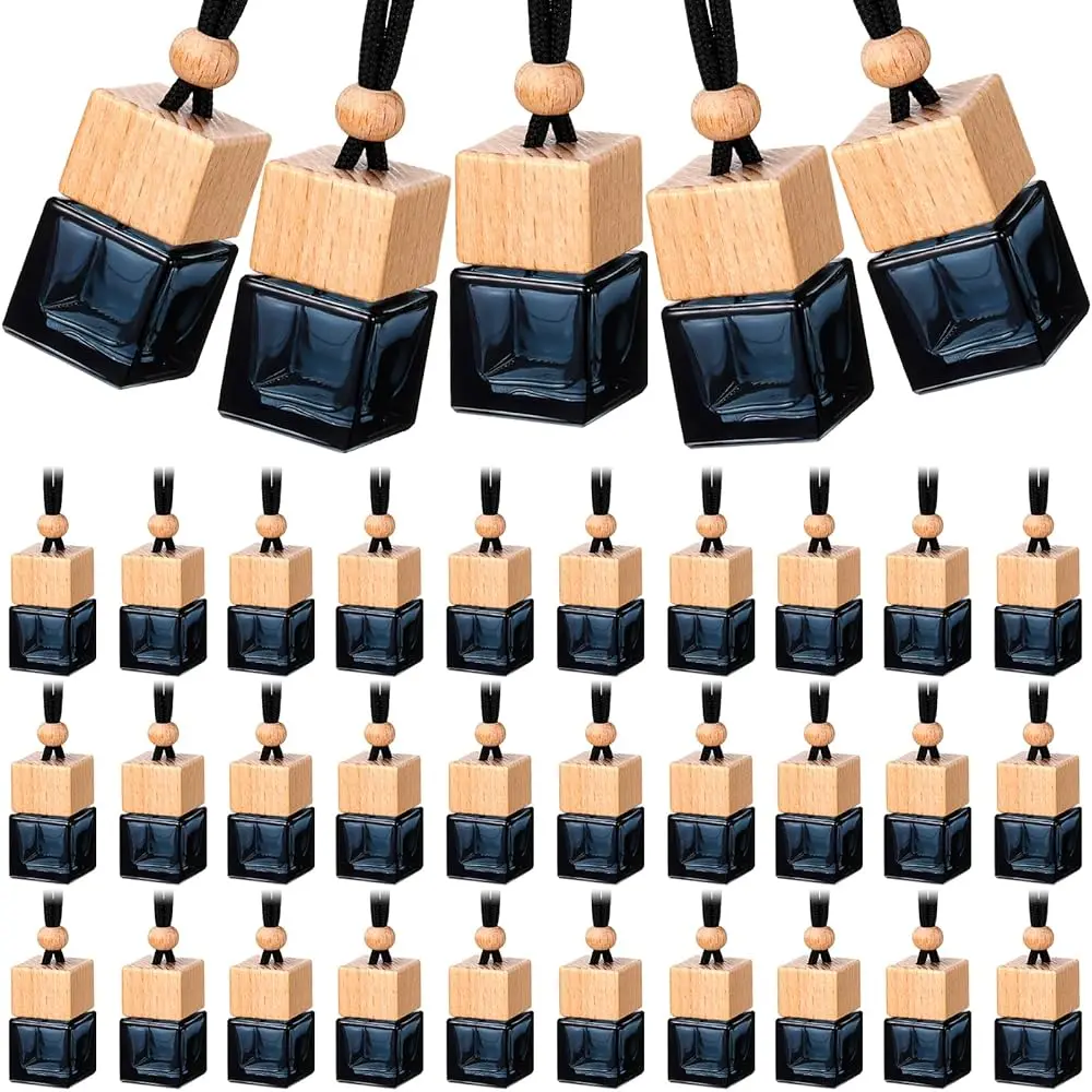 50 Pcs Hanging Car Air Freshener Black Car Diffuser Bottles Empty Glass Perfume Bottle Freshener Diffuser Bottles Pendant fo
50 Pcs Hanging Car Air Freshener Black Car Diffuser Bottles Empty Glass Perfume Bottle Freshener Diffuser Bottles Pendant fo