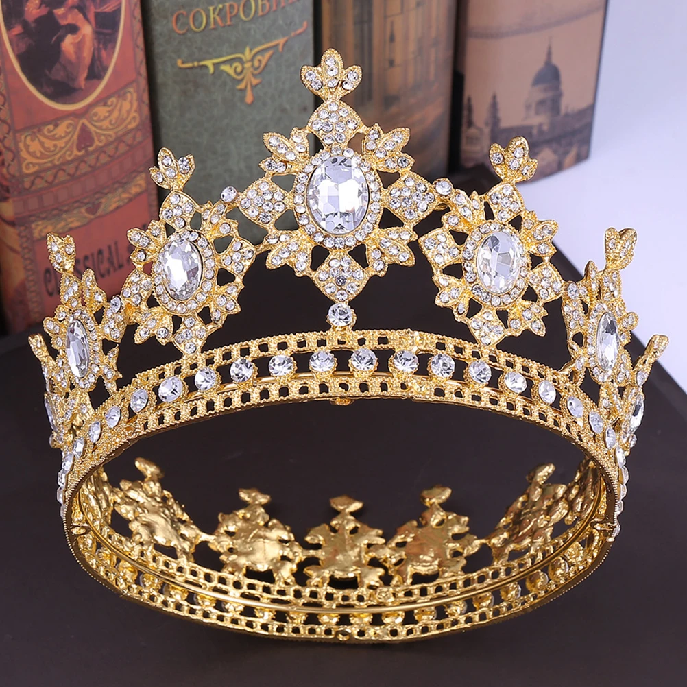 1pc Alloy Rhinestone Wedding Headdress Bride Crown Fashion Headwear Photography Crown Golden White Hair Accessories
1pc Alloy Rhinestone Wedding Headdress Bride Crown Fashion Headwear Photography Crown Golden White Hair Accessories