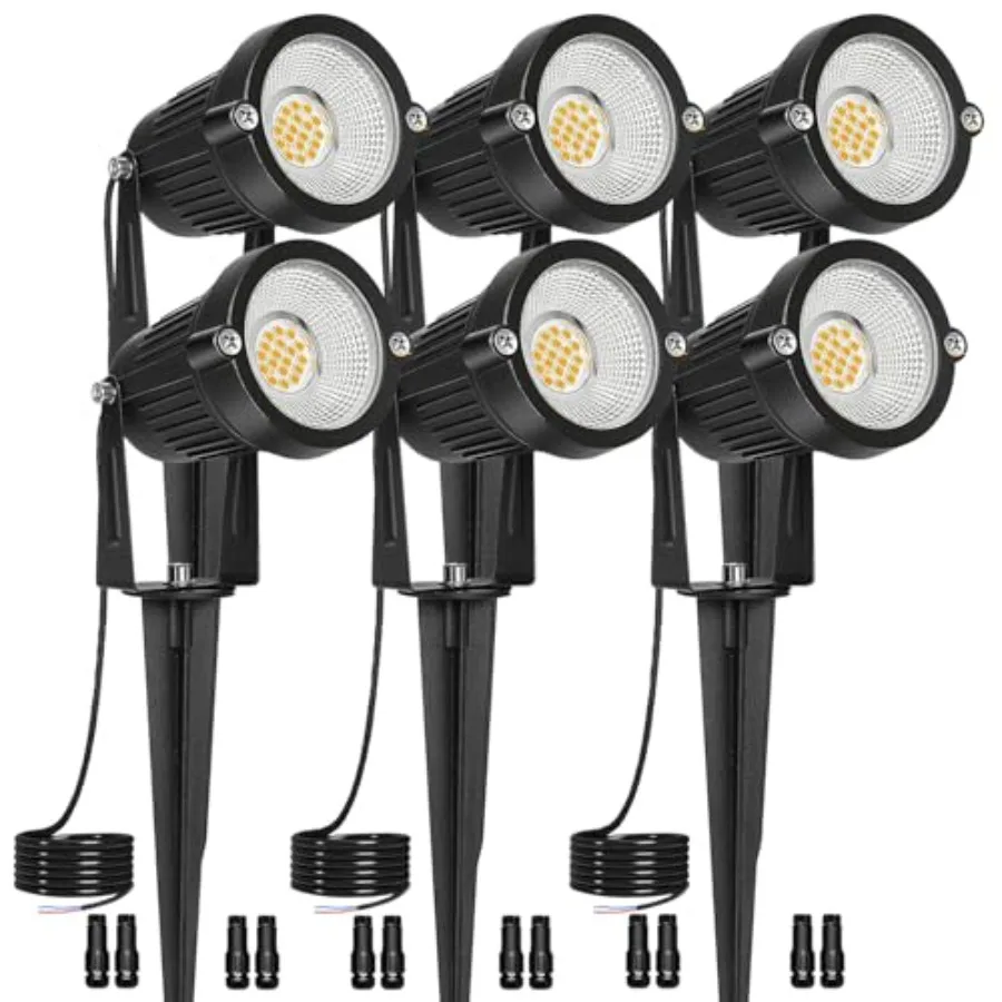 Low Voltage Landscape Lights IP65 Waterproof 7W 700LM LED Outdoor Lighting with Connectors for Garden Yard Pathway Pool 12V 24V
Low Voltage Landscape Lights IP65 Waterproof 7W 700LM LED Outdoor Lighting with Connectors for Garden Yard Pathway Pool 12V 24V