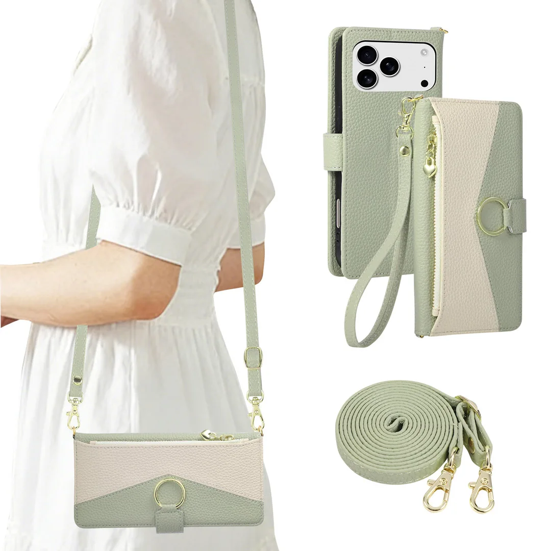 Luxury Crossbody Strap Leather Card Slot Zipper Wallet Case For iPhone 12 13 14 15 16 17 Pro Max Plus Purse Cover Ring Holder
Luxury Crossbody Strap Leather Card Slot Zipper Wallet Case For iPhone 12 13 14 15 16 17 Pro Max Plus Purse Cover Ring Holder