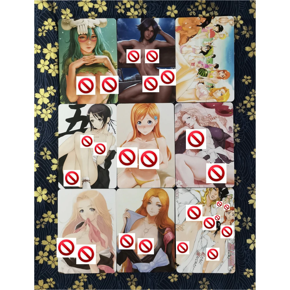 9Pcs/set BLEACH Flash Cards ACG Sexy Kawaii Inoue Orihime Kuchiki Rukia Game Anime Collection Cards Gifts Toys
9Pcs/set BLEACH Flash Cards ACG Sexy Kawaii Inoue Orihime Kuchiki Rukia Game Anime Collection Cards Gifts Toys