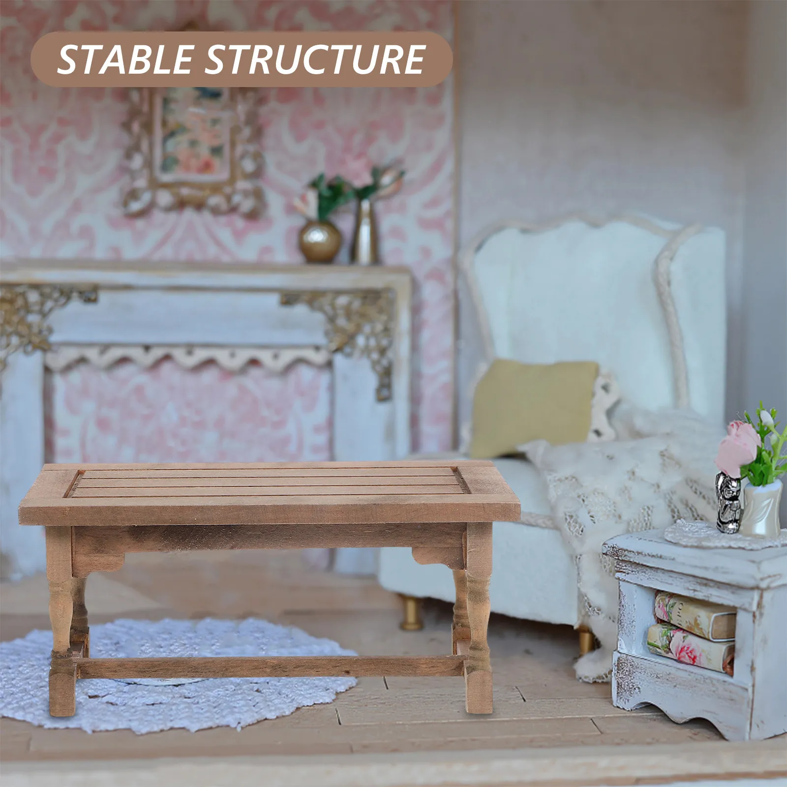 Miniature Wooden Dollhouse Table 1:12 Scale Kitchen Dining Furniture Tiny Simulation Accessories for Miniature Home Decor
Miniature Wooden Dollhouse Table 1:12 Scale Kitchen Dining Furniture Tiny Simulation Accessories for Miniature Home Decor