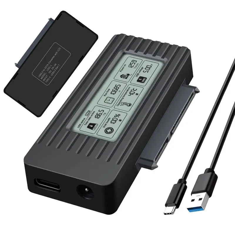 USB 3.0 Hard Drive Adapter 3.5 2.5 inch Hard Drive Adapter Intelligent Digital Display Easy Drive Cable With usb cable
USB 3.0 Hard Drive Adapter 3.5 2.5 inch Hard Drive Adapter Intelligent Digital Display Easy Drive Cable With usb cable