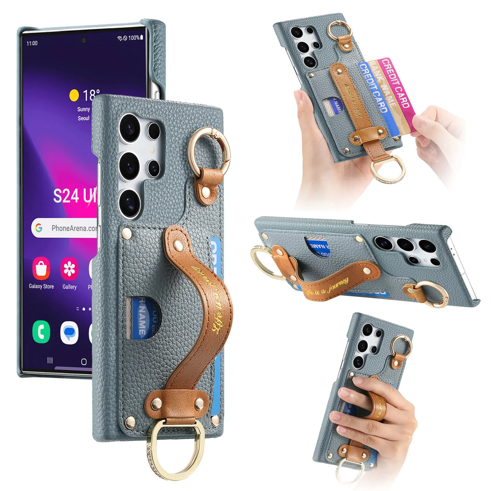 case for Samsung S26 S25 S24 S23 S22 S21 ULTRA Ring lychee pattern insert the card protective case With Holder Kickstand plain
case for Samsung S26 S25 S24 S23 S22 S21 ULTRA Ring lychee pattern insert the card protective case With Holder Kickstand plain