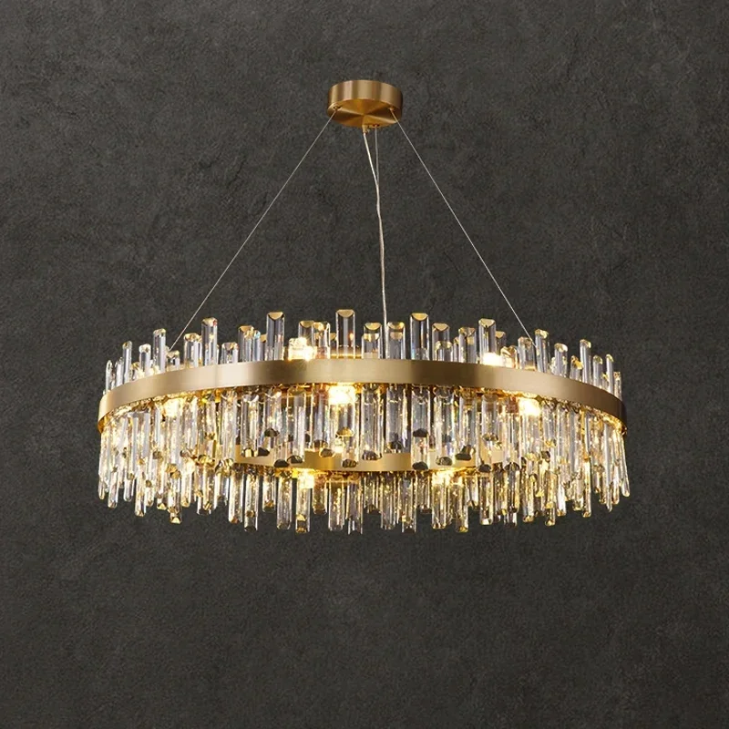 Luxury Modern K9 Crystal Chandelier Creative Minimalist Living Pendant Light Bedroom Light High-end Kitchen Island Chandelier
Luxury Modern K9 Crystal Chandelier Creative Minimalist Living Pendant Light Bedroom Light High-end Kitchen Island Chandelier