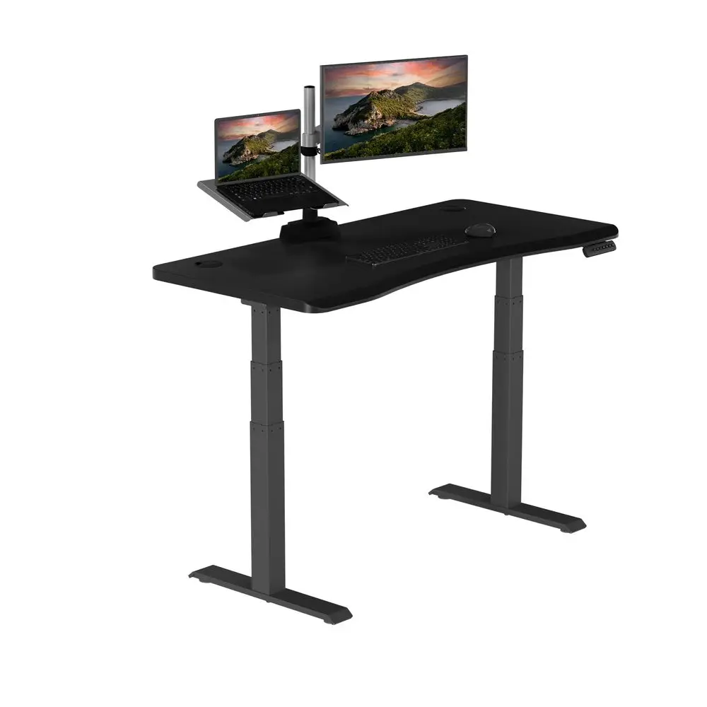 Ergo 54x26 Electric Standing Desk Height Adjustable Sit Stand Desk Curved Waterfall Edge, 4 Memory Settings, Quick Assembly, Ca
Ergo 54x26 Electric Standing Desk Height Adjustable Sit Stand Desk Curved Waterfall Edge, 4 Memory Settings, Quick Assembly, Ca