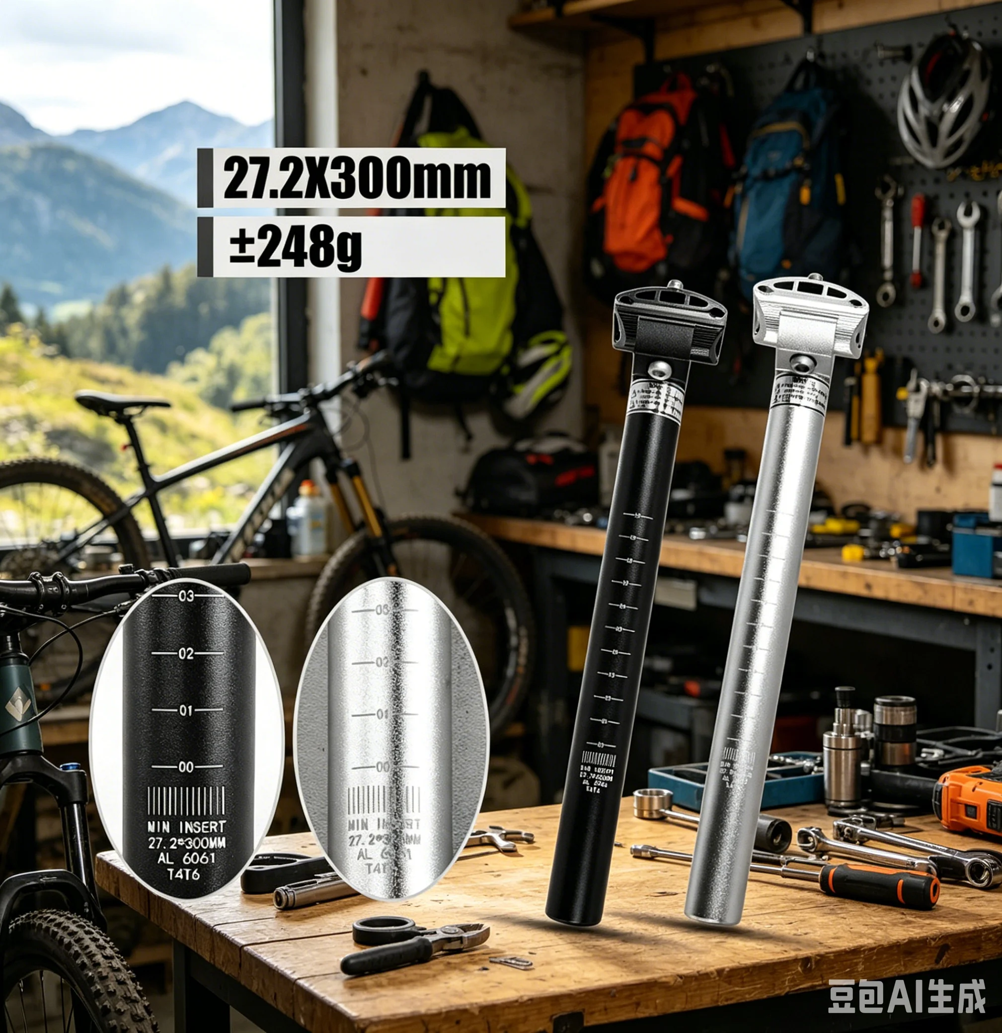 Mountain Bike Seatpost 27.2x300mm AL6061-T6 High-Strength Aluminum Alloy Saddle Tube For MTB Road Bicycle Seat Post Accessories
Mountain Bike Seatpost 27.2x300mm AL6061-T6 High-Strength Aluminum Alloy Saddle Tube For MTB Road Bicycle Seat Post Accessories