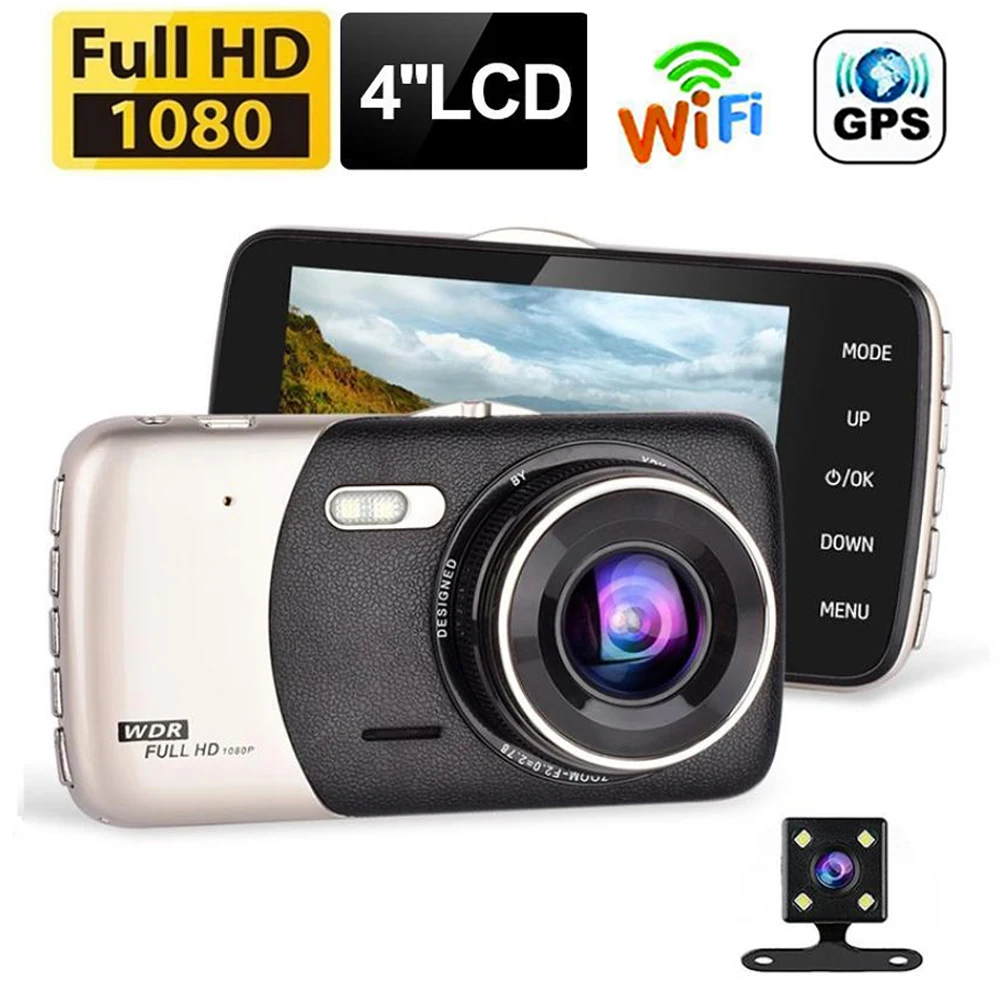 Автомобильный видеорегистратор WiFi Full HD 1080P, видеорегистратор с ночным видением, видеорегистратор, автомобильная камера, GPS, автомобильные аксессуары, автомобильный черный ящик
Автомобильный видеорегистратор WiFi Full HD 1080P, видеорегистратор с ночным видением, видеорегистратор, автомобильная камера, GPS, автомобильные аксессуары, автомобильный черный ящик