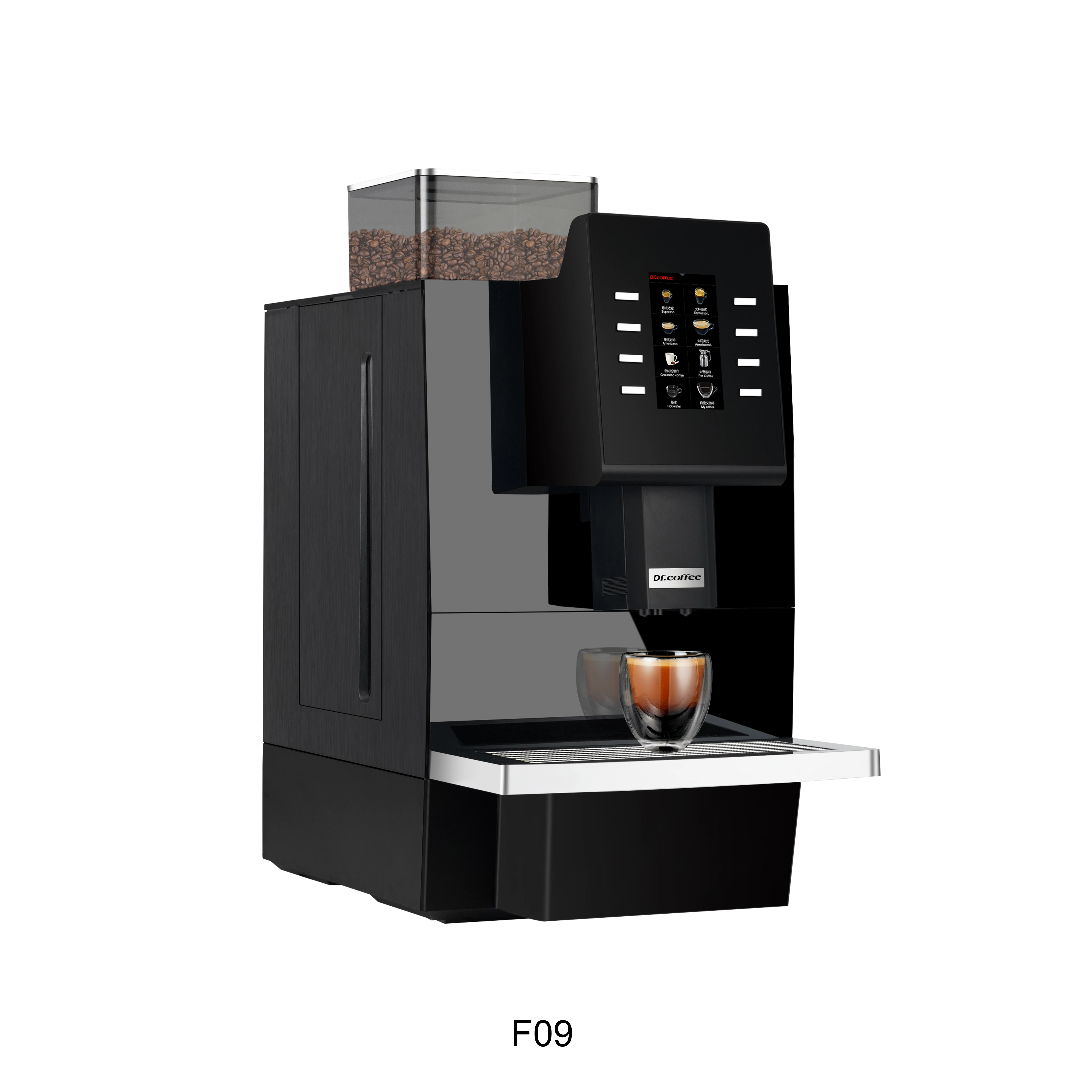 Dr.Coffee F09 Commercial Espresso Machine Automatic Black Coffee With Grinder Bean To Cup Machine For Business
Dr.Coffee F09 Commercial Espresso Machine Automatic Black Coffee With Grinder Bean To Cup Machine For Business