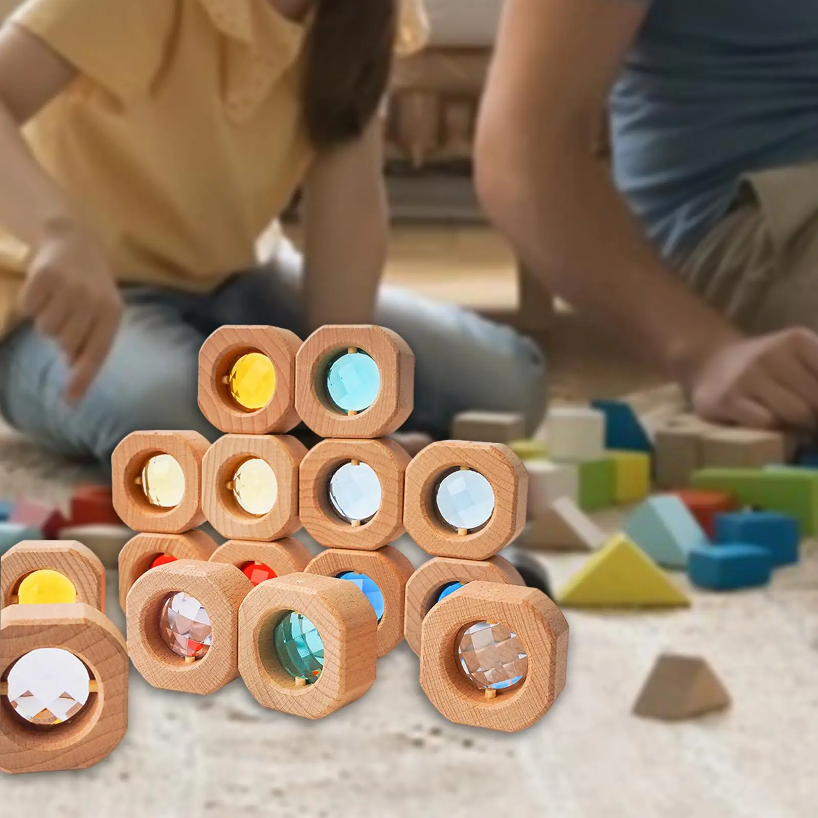 Wooden Building Blocks Set for Kids Stacking Toy with Storage Case Educational Toys Rainbow Acrylic Cubes for Birthday Gift
Wooden Building Blocks Set for Kids Stacking Toy with Storage Case Educational Toys Rainbow Acrylic Cubes for Birthday Gift