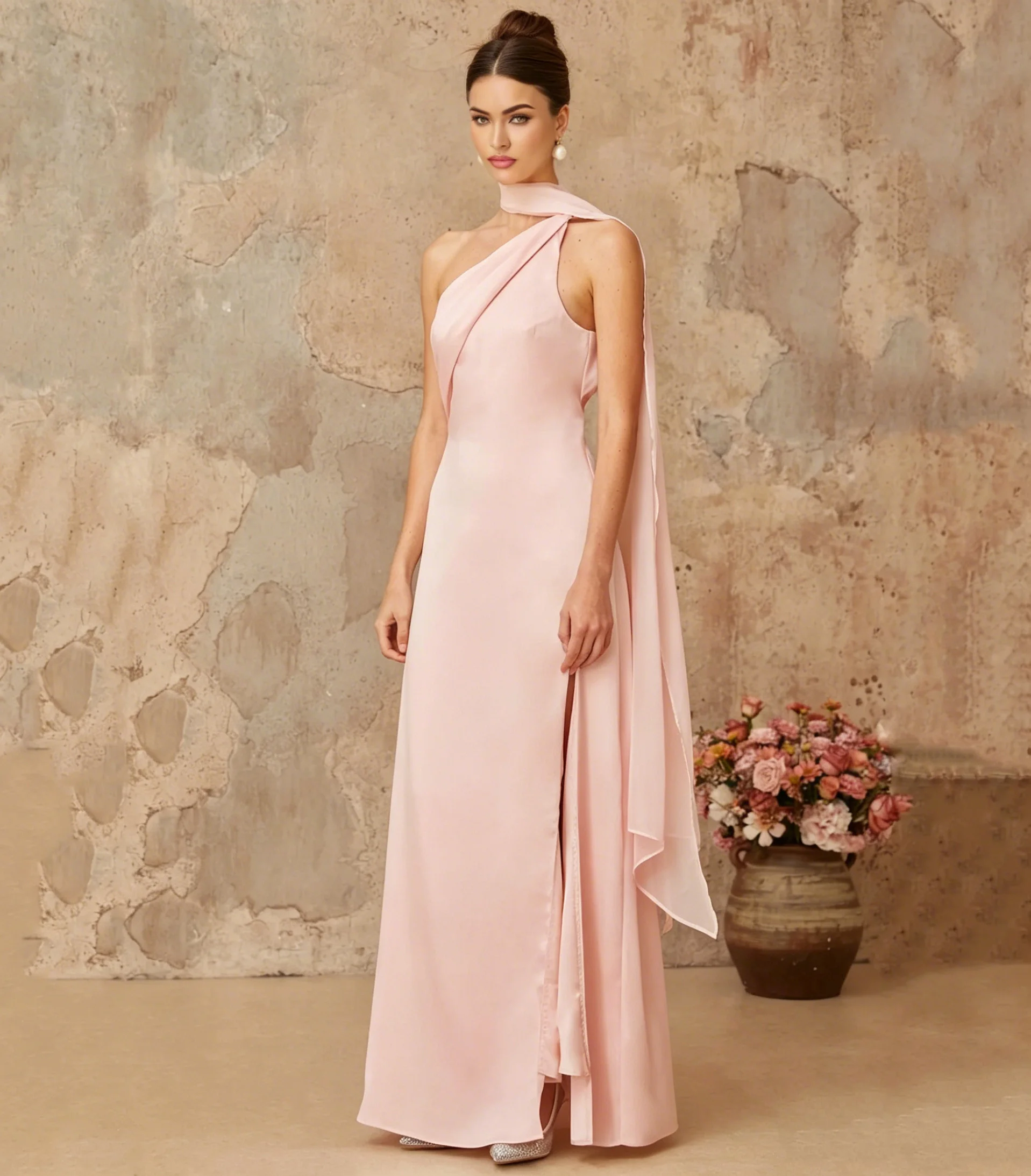 Customized Women's One-shoulder Straight Backless Evening Dresses vestidos de fiesta elegantes Formal Prom Gown
Customized Women's One-shoulder Straight Backless Evening Dresses vestidos de fiesta elegantes Formal Prom Gown