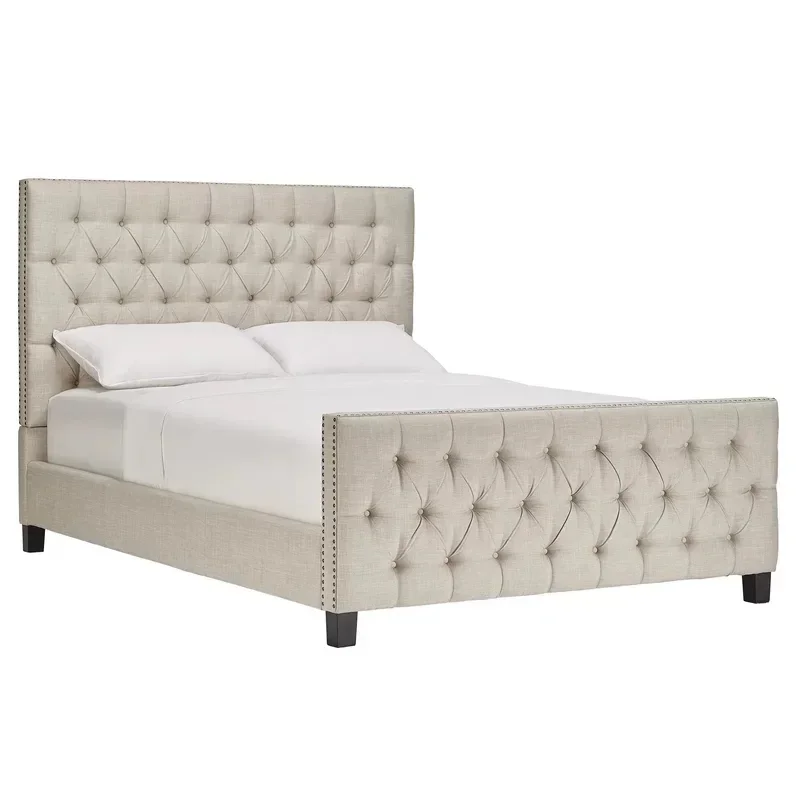 American Country Fabric Bed Nordic Mild Luxury Retro 1.8 M Cotton and Linen Double Bed French Simplicity with Tailstock Bed
American Country Fabric Bed Nordic Mild Luxury Retro 1.8 M Cotton and Linen Double Bed French Simplicity with Tailstock Bed