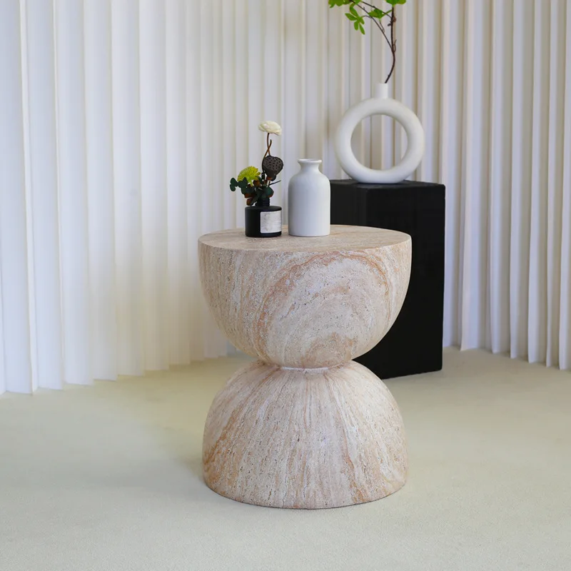 Modern imitation travertine sofa side few B & B hotel magnesium mud art coffee table bedroom bedside table reinforced
Modern imitation travertine sofa side few B & B hotel magnesium mud art coffee table bedroom bedside table reinforced