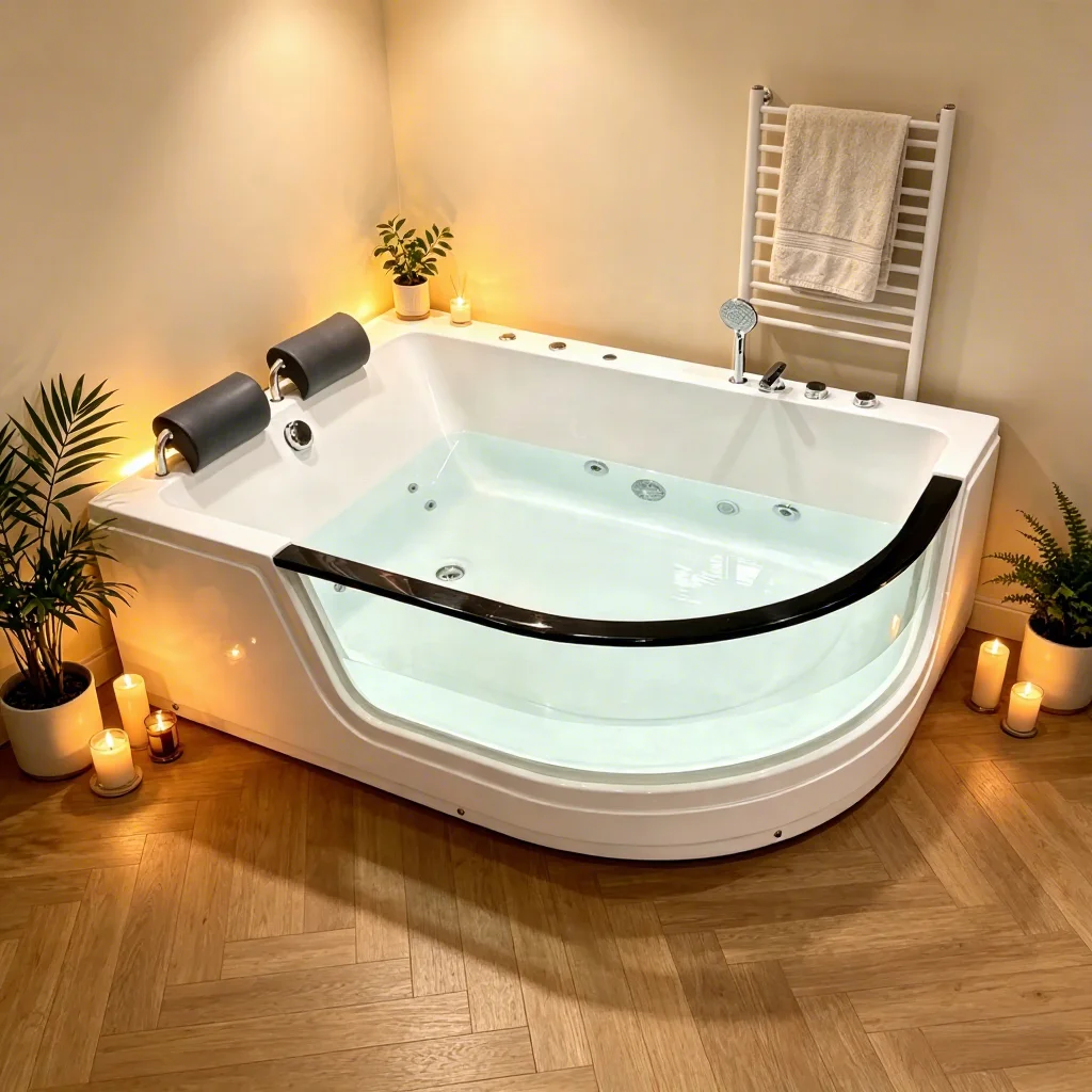 &c Multifunctional Spa Acrylic Bath Tub 2 People Jaccuzier Glass Whirlpool Massage Corner Bathtub
&c Multifunctional Spa Acrylic Bath Tub 2 People Jaccuzier Glass Whirlpool Massage Corner Bathtub