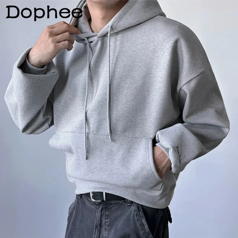 Fashion Hooded Sweatshirts Men's 2026 Spring New Loose Comfort Long Sleeve Tops Male Stylish Handsome Solid Color Simple Hoodies
Fashion Hooded Sweatshirts Men's 2026 Spring New Loose Comfort Long Sleeve Tops Male Stylish Handsome Solid Color Simple Hoodies