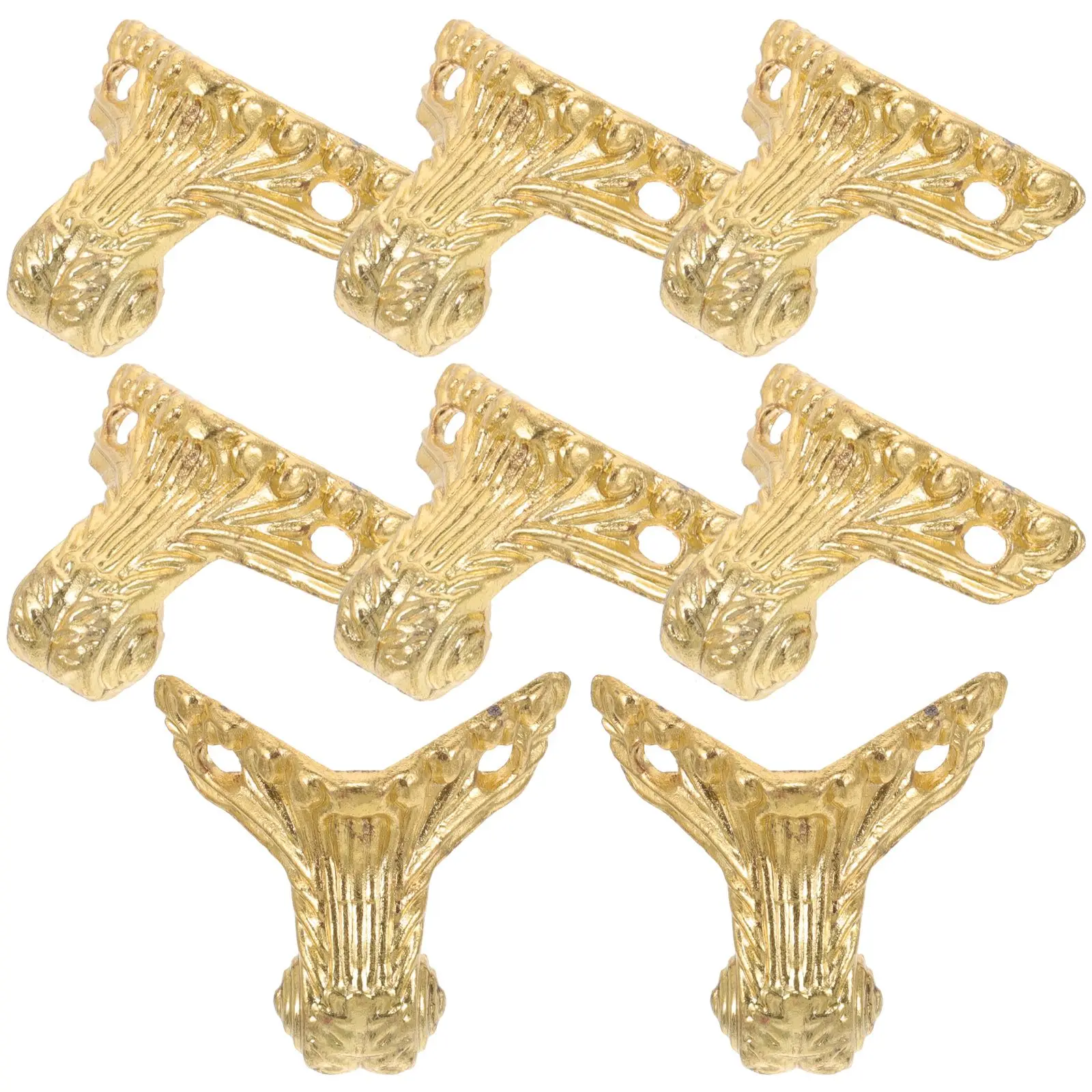 8 Pcs Furniture Legs 3 13x3 62 Golden Alloy Retro Fixed Support Decorative Small Feet Wooden Boxes Jewelry Cases Vintage Design
8 Pcs Furniture Legs 3 13x3 62 Golden Alloy Retro Fixed Support Decorative Small Feet Wooden Boxes Jewelry Cases Vintage Design