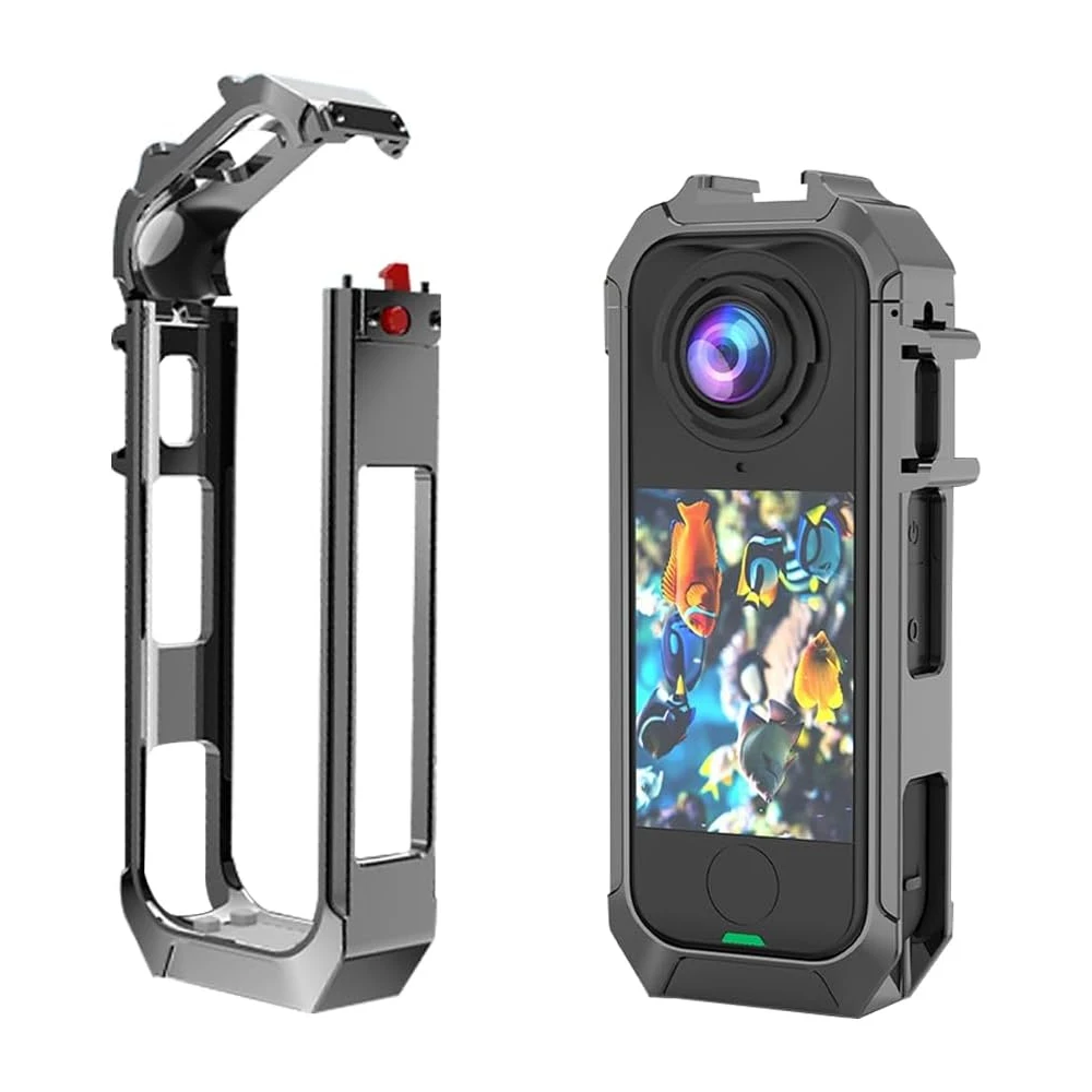Aluminum Protective Case Rabbit Cage for Insta360 X4 Air, Metal Frame with Quick Release Mount Adapter, Expansion Housing Case
Aluminum Protective Case Rabbit Cage for Insta360 X4 Air, Metal Frame with Quick Release Mount Adapter, Expansion Housing Case