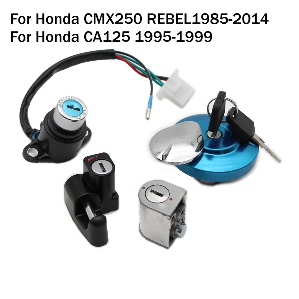 For Honda CMX250 REBEL1985-2014 CA125 1995 1996 1997 1998 1999 Motorcycle Fuel Tank Cap Ignition Switch Steering Helmet Lock
For Honda CMX250 REBEL1985-2014 CA125 1995 1996 1997 1998 1999 Motorcycle Fuel Tank Cap Ignition Switch Steering Helmet Lock