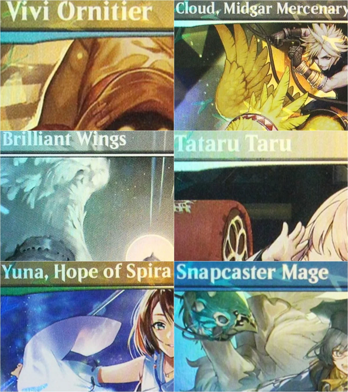 Chocobotrackfoil "Tifa Lockhart/Cloud,Midgar Mercenary/Tataru Taru" Magical Proxy Cards Quality Proxy Board Game Trading Cards
Chocobotrackfoil "Tifa Lockhart/Cloud,Midgar Mercenary/Tataru Taru" Magical Proxy Cards Quality Proxy Board Game Trading Cards