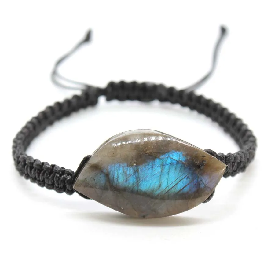 Labradorite Stone Braided Macrame Bracelets Men Women Natural Varisized Spectrolite Max Rope Weave Adjustable Bracelet Jewelry
Labradorite Stone Braided Macrame Bracelets Men Women Natural Varisized Spectrolite Max Rope Weave Adjustable Bracelet Jewelry
