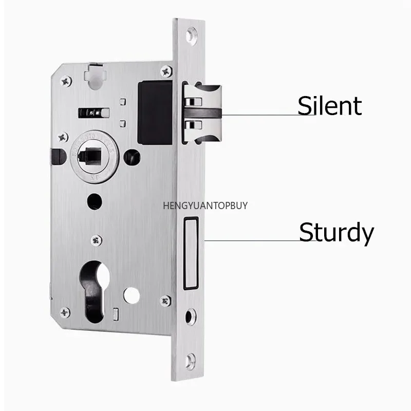Modern Minimalist Split Door Lock Set Bedroom Interior Handle Hardware Handles with Lock Body