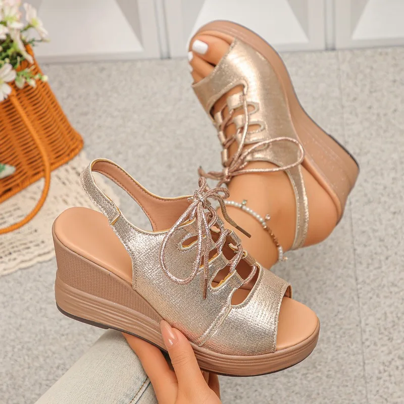 Women Platform Wedge Sandals Summer New Fashion Open Toe Thick Sole Beach Shoes Women's Trendy Ankle Strap High Heel Sandals
Women Platform Wedge Sandals Summer New Fashion Open Toe Thick Sole Beach Shoes Women's Trendy Ankle Strap High Heel Sandals