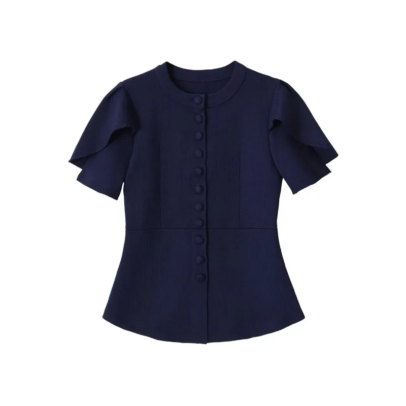 CHARMCHANT Women's Round Neck Ruffle Short Sleeve Knit Top Peplum Waist Slim Fitted Knitted Blouse Casual Office Summer 2026
CHARMCHANT Women's Round Neck Ruffle Short Sleeve Knit Top Peplum Waist Slim Fitted Knitted Blouse Casual Office Summer 2026