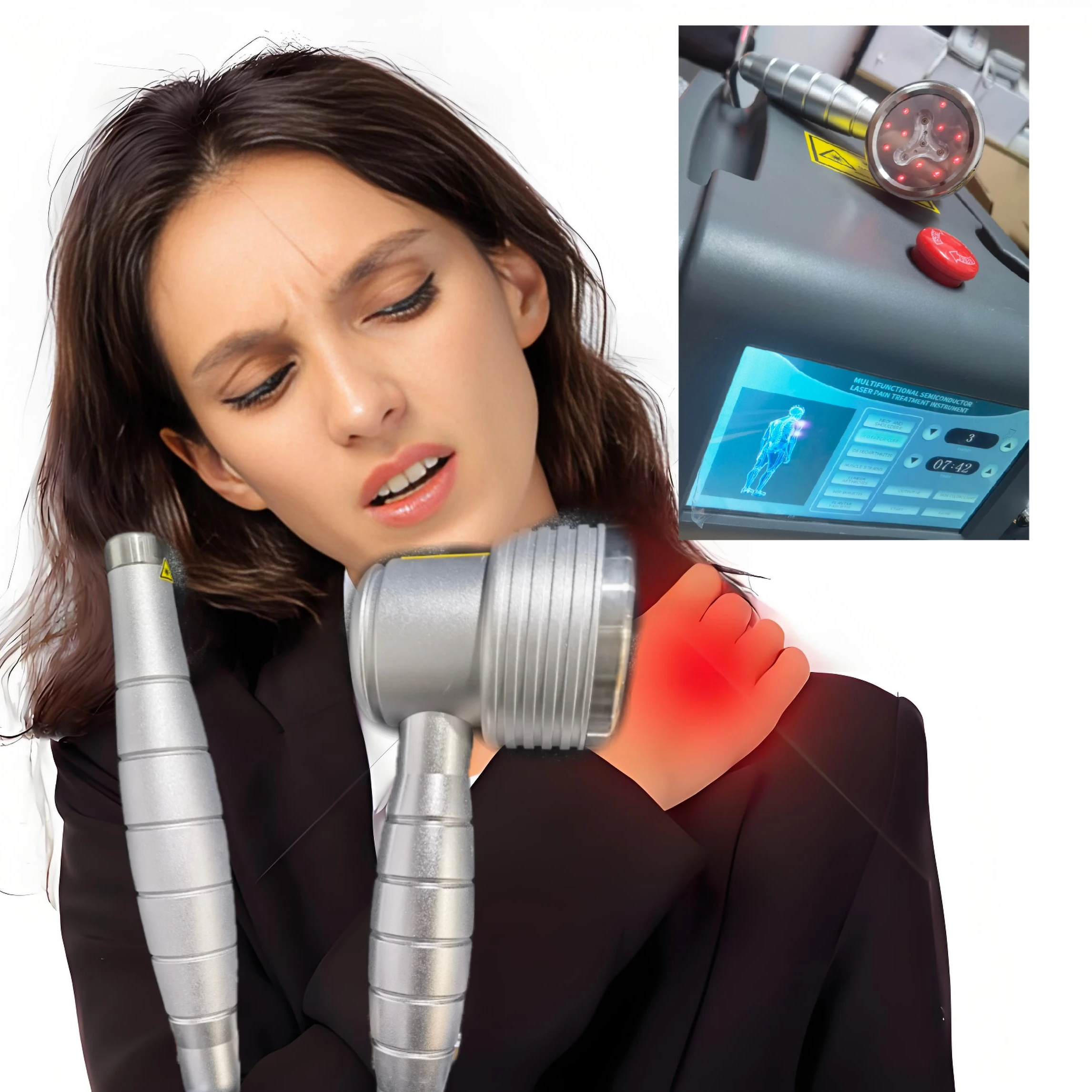 Powerful Class IV Class Red Light Laser Therapy Device For Deep Tissue Effective For Pain Relief Anti Edema Tissue Repair 3W 808
Powerful Class IV Class Red Light Laser Therapy Device For Deep Tissue Effective For Pain Relief Anti Edema Tissue Repair 3W 808