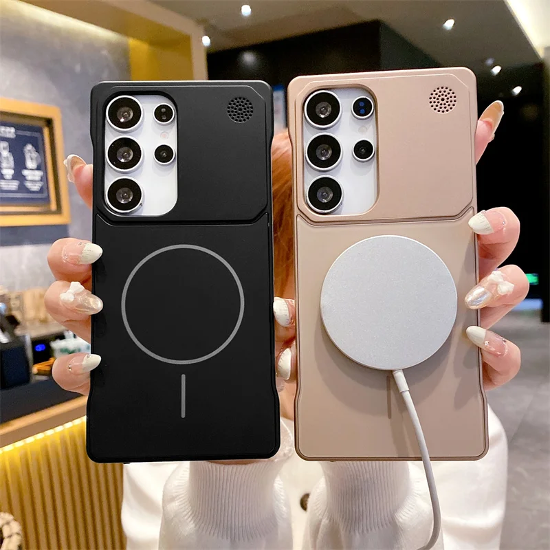 For Samsung Galaxy S22 S23 S24 S25 Ultra Plus Magnetic Aromatherapy Phone Case Wireless Charging Matte Borderless Protect Cover
For Samsung Galaxy S22 S23 S24 S25 Ultra Plus Magnetic Aromatherapy Phone Case Wireless Charging Matte Borderless Protect Cover