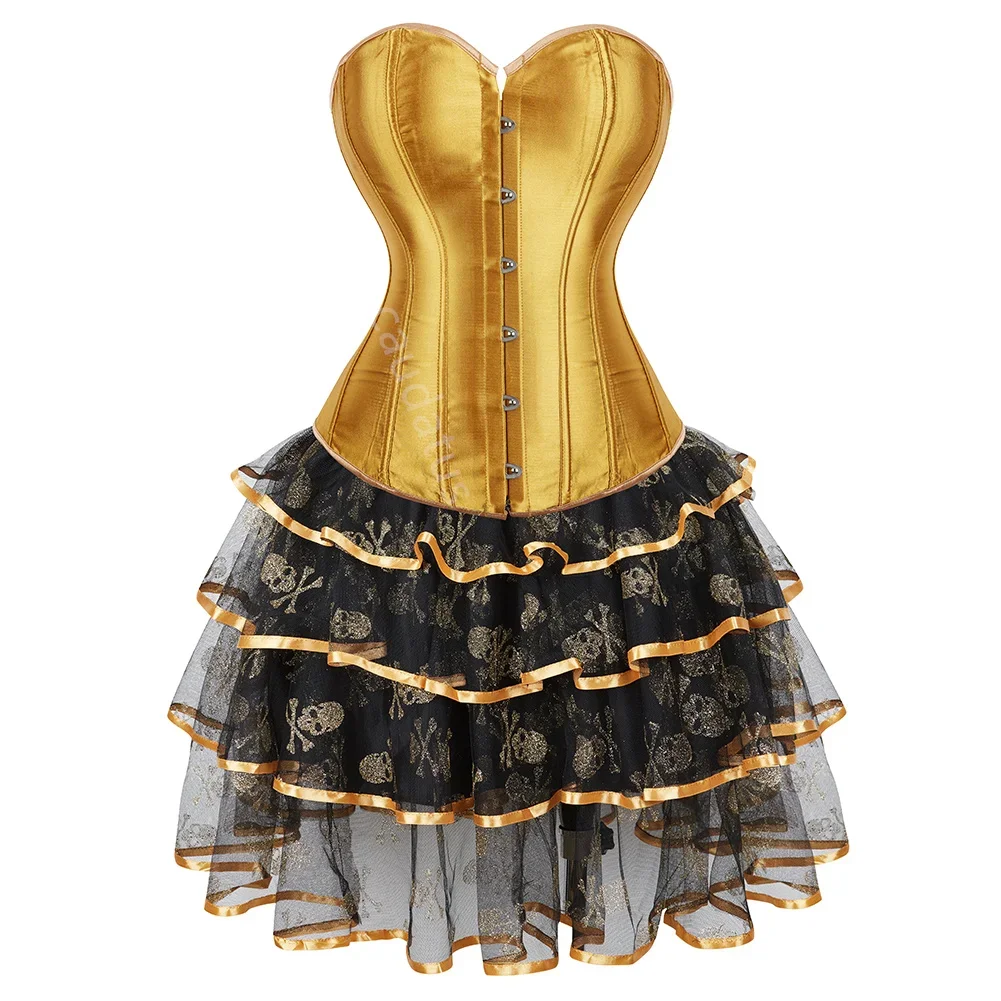 Желтое корсетное платье, бюстье с юбкой, комплект-пачка, готическая Лолита, викторианская, большие размеры, кружевные модные костюмы на Хэллоуин, сексуальные
Желтое корсетное платье, бюстье с юбкой, комплект-пачка, готическая Лолита, викторианская, большие размеры, кружевные модные костюмы на Хэллоуин, сексуальные